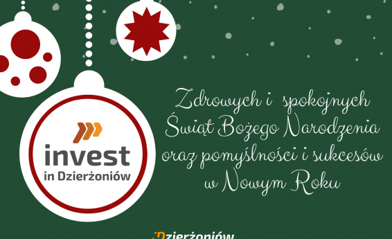 Zdrowych i spokojnych Świąt Bożego Narodzenia oraz pomyślności i sukcesów w Nowym Roku