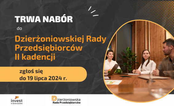 Grafika dekoracyjna - Nabór do Dzierżoniowskiej Rady Przedsiębiorców II kadencji