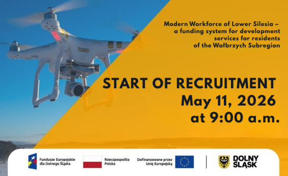 A poster announcing recruitment opening time for the project.