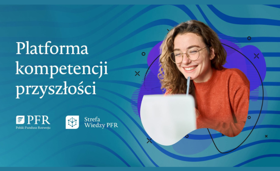 grafika ozdobna informująca o platformie kompetencji przyszłości